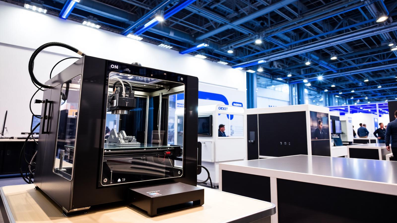 Imprimantă 3D metalică expusă la salonul piùAdditive din cadrul 33.BI-MU